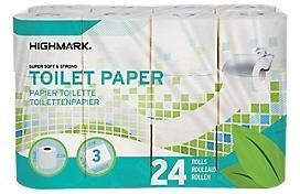 Rouleaux de papier toilette Highmark 3 épaisseurs