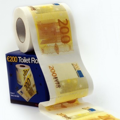 Papier toilette de 200 euros - une seule pièce