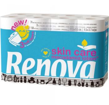 Papier toilette Renova Skin Care, 24 rouleaux