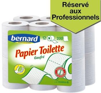 Papier toilette Bernard recyclé, 96 rouleaux