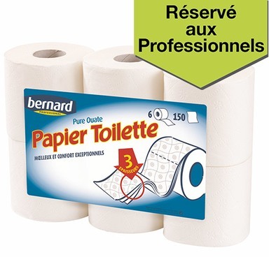 Papier toilette Bernard 3 épaisseurs 48 rouleaux Papier toilette Bernard 3