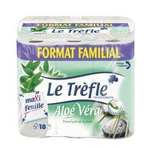 Papier toilette double épaisseur Le Trèfle aloé vera Papier toilette double épaisseur