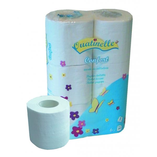 Pack de 6 rouleaux Papier Toilette Ouatinelle