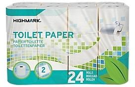 Rouleaux de papier toilette Highmark 2 épaisseurs