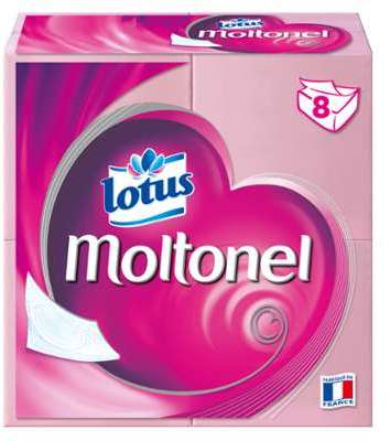 Papier toilette Moltonel Lotus - les 8 paquets Papier toilette Moltonel Lotus
