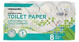 Rouleaux de papier toilette Highmark 3 épaisseurs