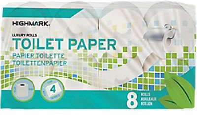 Rouleaux de papier toilette Highmark 4 épaisseurs