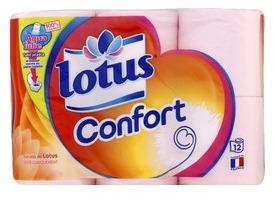 Papier toilette rose ou blanc selon arrivage