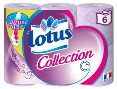 Papier toilette Collection aqua tube Lotus - le paquet Papier toilette Collection