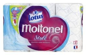 Papier toilette aquatube blanc ou bleu selon arriv