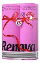 Papier toilette Renova couleur Rose - Paquet de 6