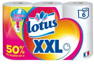 Papier toilette xxl 2 épaisseurs Lotus - le paquet Papier toilette xxl 2 épaisseurs