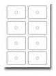 CD-Label Crystal Carte de visite superglossy 80 pi