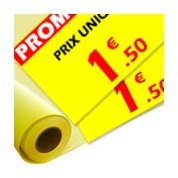 95 grs 1.118m x 45m PAPIER COUCHE JAUNE PANTONE 12