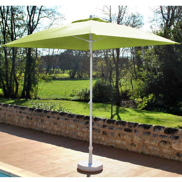 Parasol carré inclinable en fibre de verre 2x2 Ani