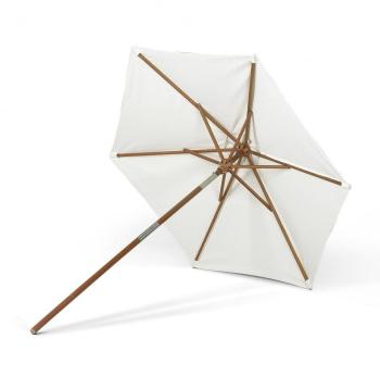 Messina - Parasol 210cm - naturel structure bois mât Messina - Parasol 210cm -