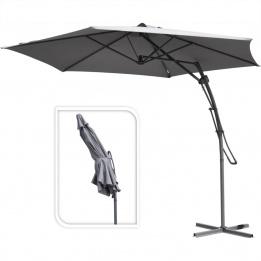 Parasol déporté rond Push Up (D300 cm) - Taupe