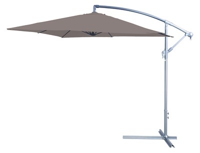 Parasol déporté 250 x 250 taupe Parasol déporté 250 x 250