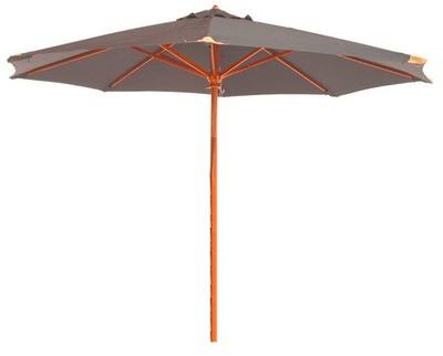 Parasol taupe en bois 300 cm Macao