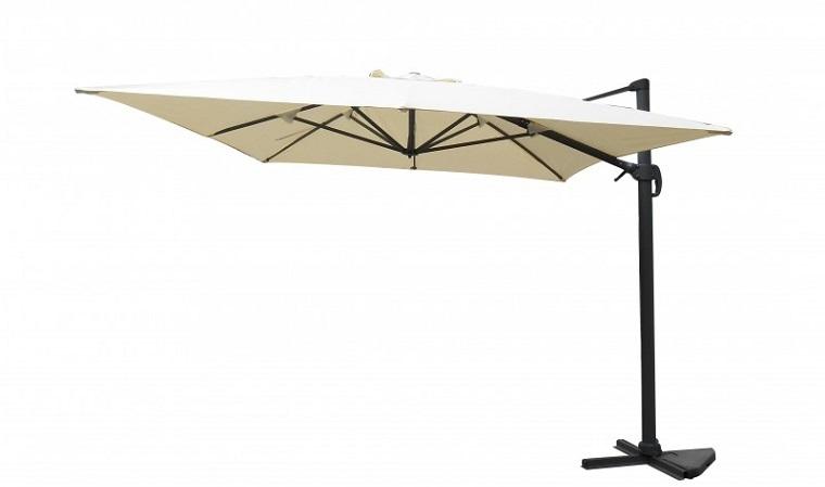 Parasol déporté 3x4 SABLE RESISTANT UV AVEC HOUSSE