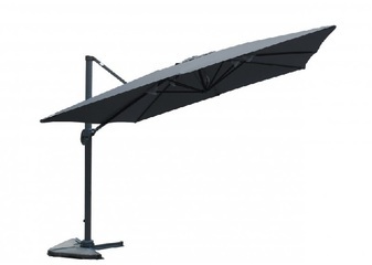 PARASOL DÉPORTE RECTANGULAIRE 3x4 M - GRIS - ROTAT