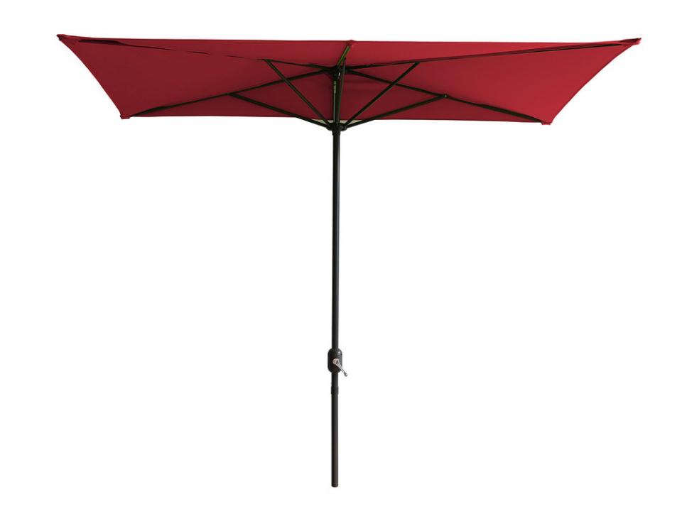 Demi parasol droit aluminium et polyester rectangu