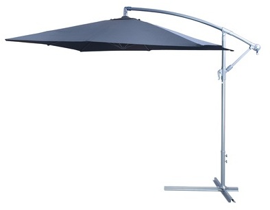 Parasol déporté 250 x 250 anthracite