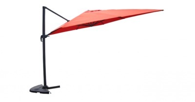Cesare terracotta : Parasol déporté, rectangulaire