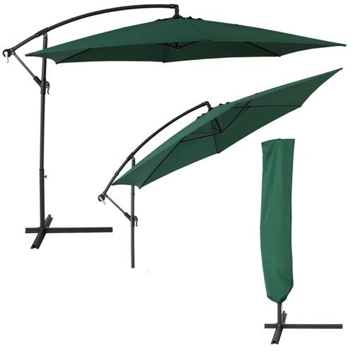 Parasol déporté en MÉTAL avec housse de protection