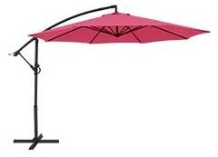 Parasol déporté BAHAMAS 3.5M framboise