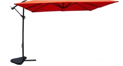Parasol carré Solenzara terracotta 3x3 mètres
