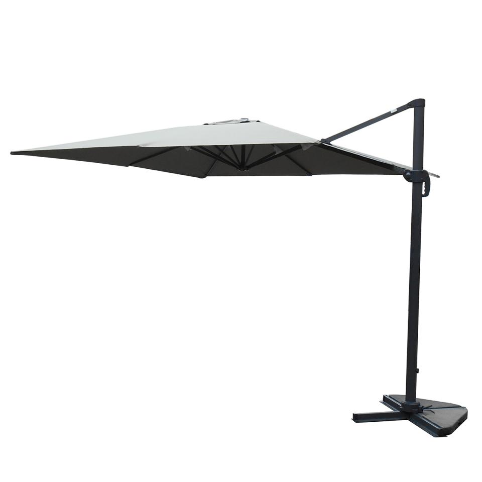 Parasol Déporté Carré 3 x 3 m Taupe sans flap Parasol Déporté Carré 3 x