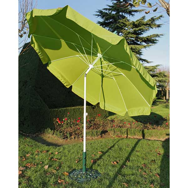 Parasol inclinable 270 fibre de verre Anis - Prolo