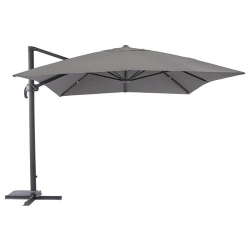 Parasol décentré Fresno - 3 x 4 m. - Ardoise