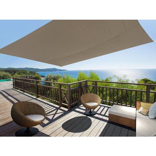 Voile dombrage rectangulaire 2,45x3,45m en polyes