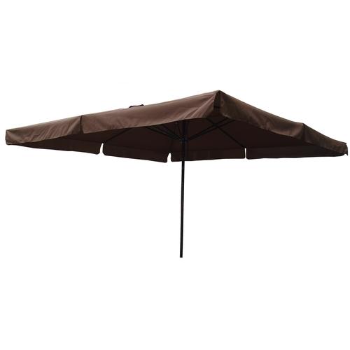Aragon chocolat : Parasol carré de 4x4m