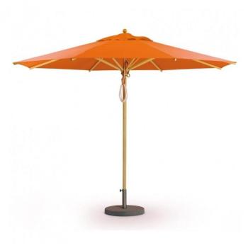 Klassiker - Parasol rond - orange châssis bois Dolan Klassiker - Parasol rond -