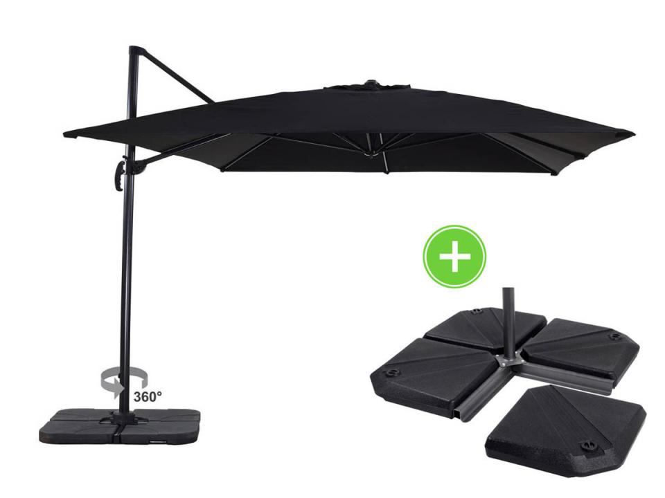 Parasol jardin déporté Alu Sun 4 - Rectangle- 3 x