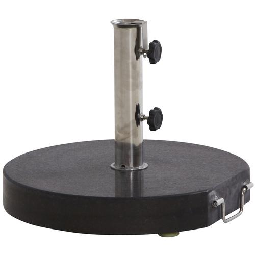Pied de parasol rond de jardin Ø 50 cm en granit c