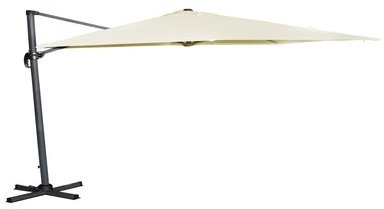 Parasol déporté carré en aluminium et polyester 3