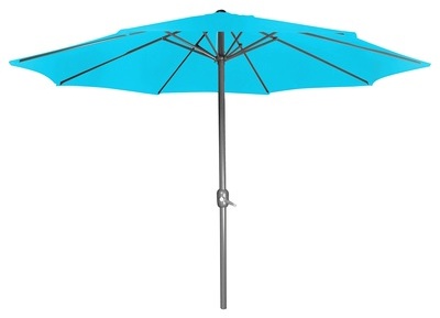 Parasol droit turquoise