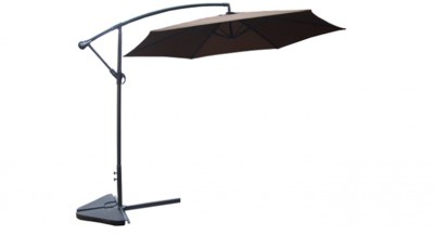 Porticcio chocolat : Parasol déporté Ø 300cm