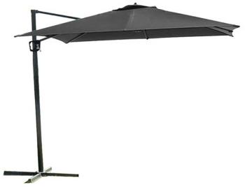 Parasol déporté carré 3x3m en aluminium