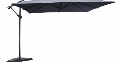 Parasol déporté 3x3m Solenzara - Gris