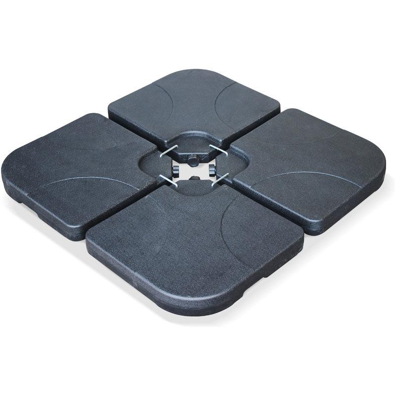 Lot de 4 dalles à lester 50x50cm pied pour parasol