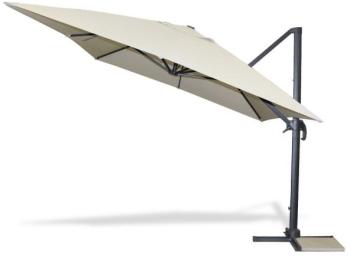 Parasol 4x3 m en aluminium avec pied excentré toile Parasol 4x3 m en aluminium