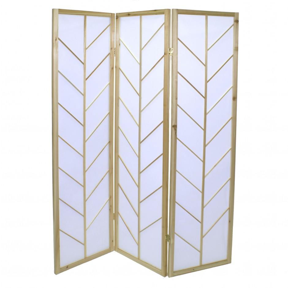 Paravent couleur naturelle shoji japonais en bois