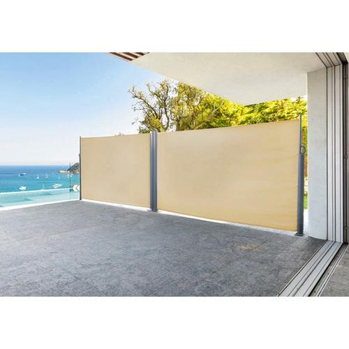 Paravent double Napa sable en Aluminium et polyest