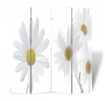 VidaXL Paravent 160 x 180 fleurs