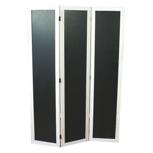 Paravent bois et ardoise - 3 pans